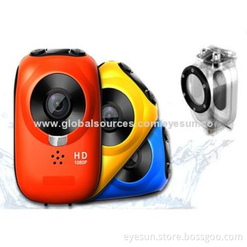 H.264 Full HD 1,080P Action Cameras with 0.5-inch Panel and 30m WaterproofNew